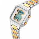 Reloj Digital con Brazalete de Acero D-bear Mini  TOUS
