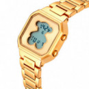 Reloj Digital con Brazalete de Acero D-bear Mini  TOUS