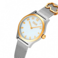 Reloj Analógico con Brazalete de Acero y Esfera de Nácar Epic Icon Kdt  TOUS