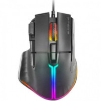 MARS GAMING Raton Mm-xt/ hasta 12800DPI/ Negro