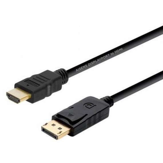 AISENS Cable Displayport Macho a HDMI Macho 2M Negro