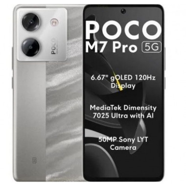 POCO Smartphone POCO M7 Pro 5G 8GB 256GB Plata OC/8GB/256GB/6,67/5G/ANDROID