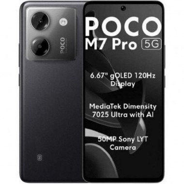 POCO Smartphone POCO M7 Pro 8GB 256GB 5G Negro OC/8GB/256GB/6,67/ 5G /android