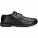 Blucher Liso Piel Negro  CAMPER