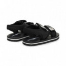 Sandalia Velcros Neopreno+piel Negro  KARL LAGERFELD KIDS