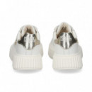 Talon Oro Deportivo Piel Blanco  KARL LAGERFELD KIDS