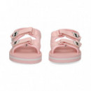 Sandalia Velcros Textil+piel Rosa  KARL LAGERFELD KIDS