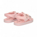 Sandalia Velcros Textil+piel Rosa  KARL LAGERFELD KIDS