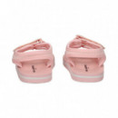 Sandalia Velcros Textil+piel Rosa  KARL LAGERFELD KIDS
