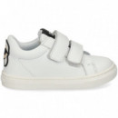 Deportivo 2 Velcros Piel Blanco  KARL LAGERFELD KIDS