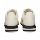 Deportivo Piel Blanco  EMPORIO ARMANI