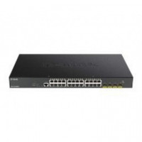 Switch D-LINK 24XRJ45 Gbe 4XSFP+ Gestionado Poe Rack (DGS-1250-28XMP/E)