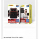 Megáfono Portátil Andowl Q-KY01 con Grabación y Sirena