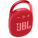Altavoz Portátil JBL Clip 4 Rojo con Mosquetón Integrado