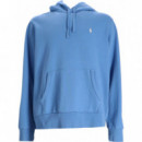 Polo RALPH LAUREN - LSPOHOODM2-LONG Sleevesweatshirt - Blue Orbit - 710916690024/BLUE Orbit