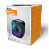 Altavoz Bluetooth Denver BPS-250 con 400W, Luces LED y Entrada para Micrófono