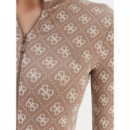 Chaqueta sin Costuras con Logotipo 4G de GUESS