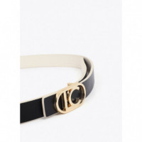 LC CINTURON FINO REVERSIBLE HEBILLA LOGO