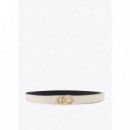 Lc Cinturon Fino Reversible Hebilla Logo  LOLA CASADEMUNT