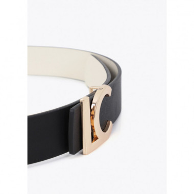 Cintur&oacute;n Reversible Hebilla Lc Bicolor de LOLA CASADEMUNT