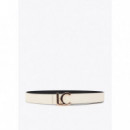 Cinturón Reversible Hebilla Lc Bicolor de LOLA CASADEMUNT