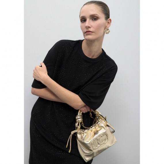 Bandolera Tipo Bombonera Dorada de LOLA CASADEMUNT