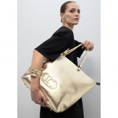 Shopper Desestructurado Dorado de LOLA CASADEMUNT