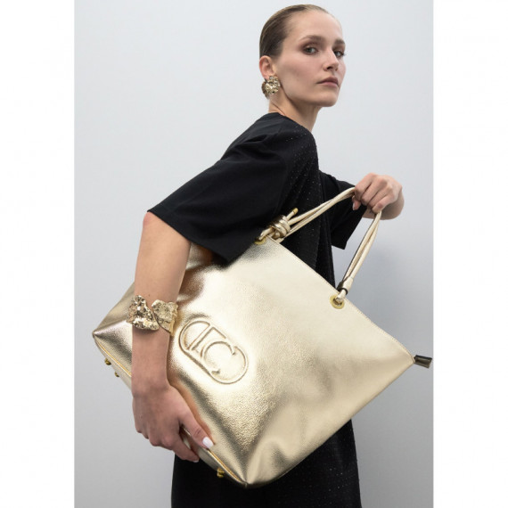 Shopper Desestructurado Dorado de LOLA CASADEMUNT