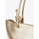 Shopper Desestructurado Dorado de LOLA CASADEMUNT