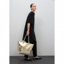 Shopper Desestructurado Dorado de LOLA CASADEMUNT