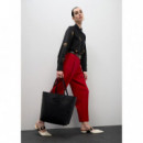 Shopper Desestructurado Pespuntes Monograma de LOLA CASADEMUNT