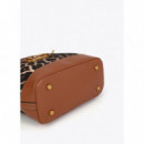 Mini Capazo Leopardo y Efecto Piel de LOLA CASADEMUNT