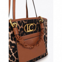 Shopper Leopardo y Efecto Piel de LOLA CASADEMUNT