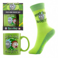 Pack Taza y Calcetines Rick y Morty  PYRAMID