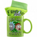 Pack Taza y Calcetines Rick y Morty  PYRAMID