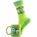 Pack Taza y Calcetines Rick y Morty  PYRAMID