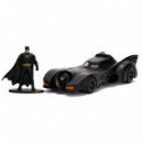 Blister Figura Batman y Batmovil 1989 Metal Dc Comics  JADA