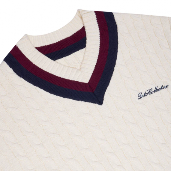 Sudadera Dito Collection Cable Blanco - Guanxe Atlantic Marketplace