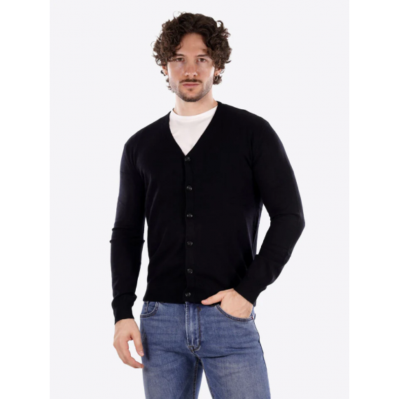 Jersey Cardigan Gianni Lupo Negro