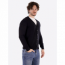 Jersey Cardigan Gianni Lupo Negro