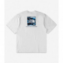 Camisetas Hombre Camiseta THE NORTH FACE Box Liquid Oversize White