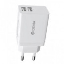 DEVIA Cargador Red 2XUSB 2.4A Lite 2 Blanco