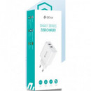 DEVIA Cargador Red 2XUSB 2.4A Lite 2 Blanco