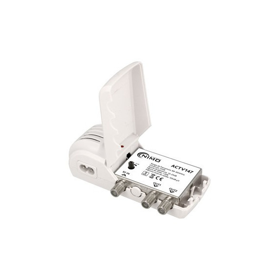 NIMO Amplificador Interno de TV VHF/UHF 25Dbi 1 Entrada-2 Salidas ACTV147