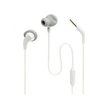JBL Auricular ENDURANCE RUN2 Blanco Con Cable Y Microfono Conector Jack 3.5mm IPX5