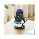 ACCETEL Base de Carga Inalambrica 3 en 1 ACW515B 18W Iphone Magsafe