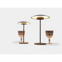 Lámpara de Mesa Led Sardinia Color Negro Recargable Exterior Essentials®  ESSENTIALS