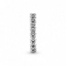 PANDORA Moments Anillo en Plata de Ley Banda de Estrellas Asimétricas 190029C00