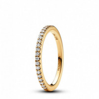 PANDORA Anillo con un Recubrimiento en Oro Banda Brillante​ 162999C01