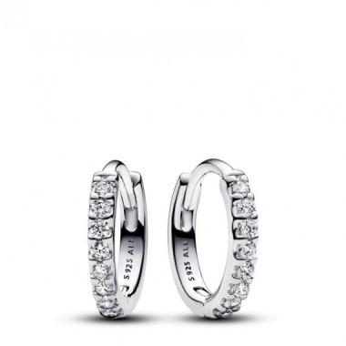 PANDORA Pendientes de Aro en Plata de Ley Abrazo Brillante​ 293015C01